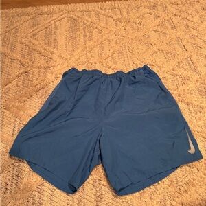 Nike Men’s Royal Blue Athletic Shorts with Swoosh